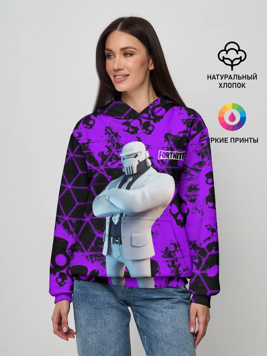Женское худи / Fortnite | Skull