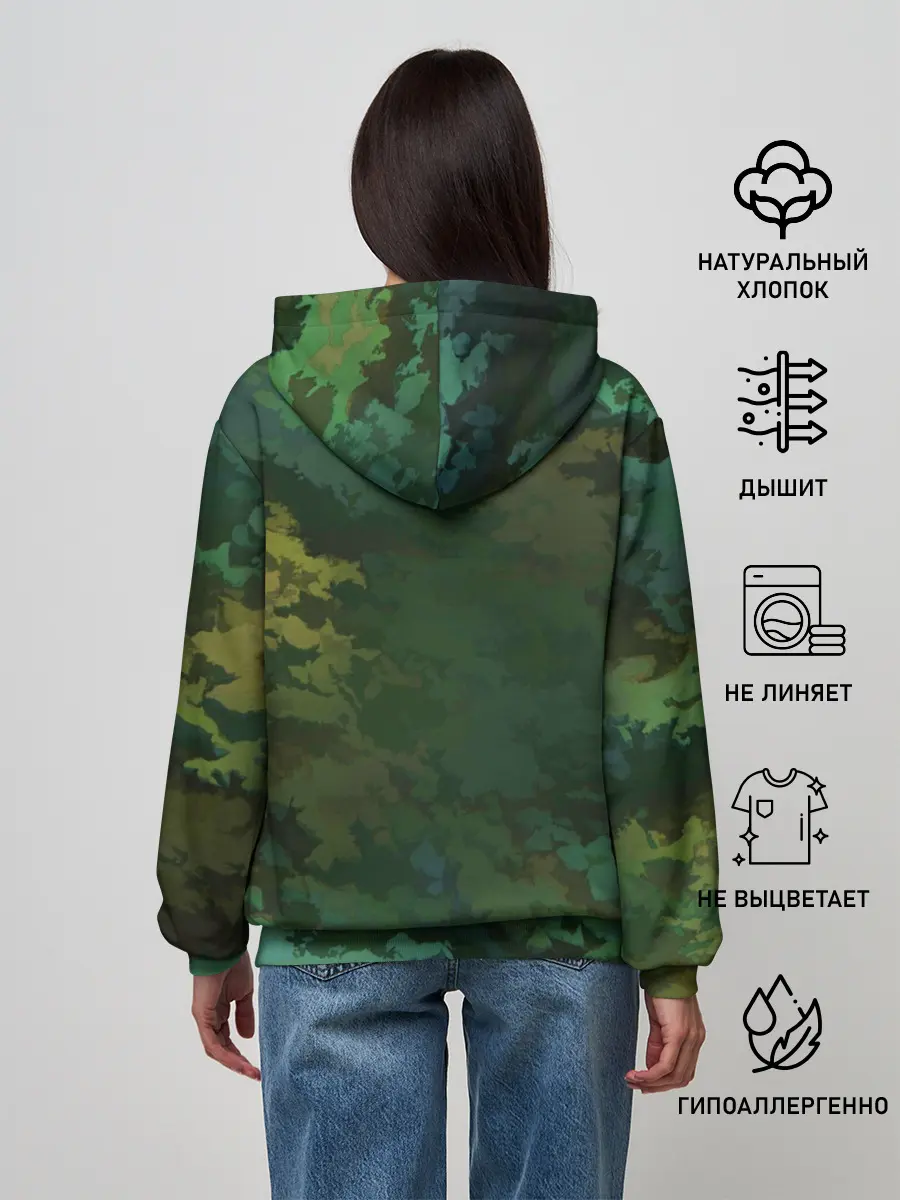 Женское худи / Армейский Камуфляж | Ранний