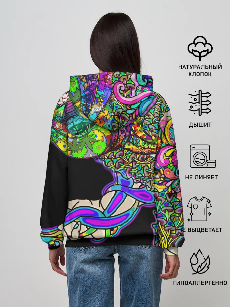 Женское худи / ПСИХОДЕЛИКА NEW