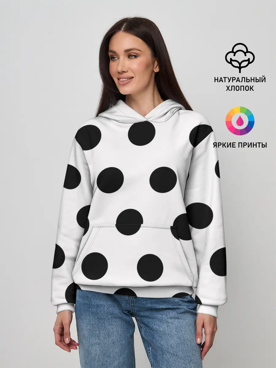 Женское худи / Горошeк