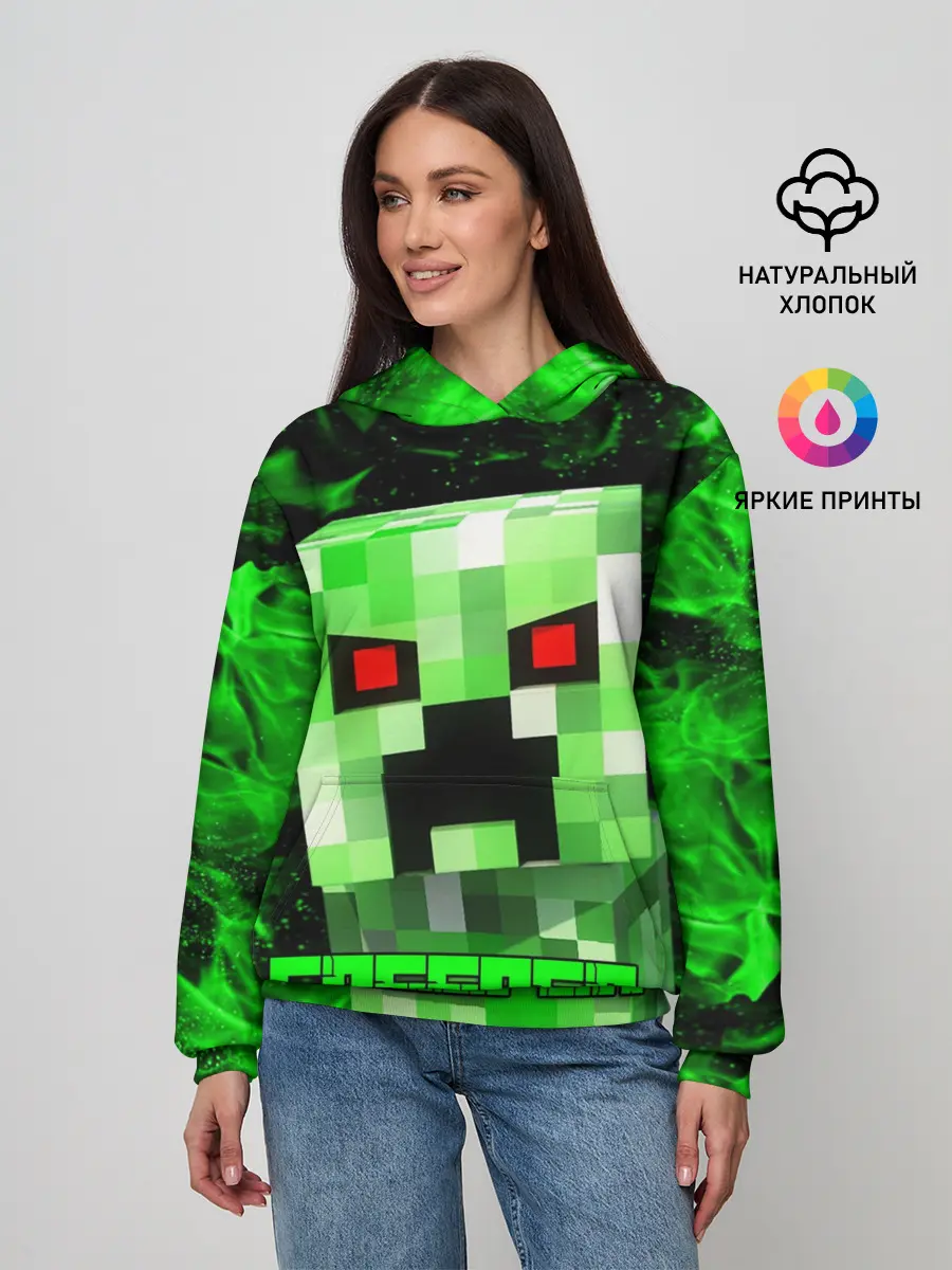 Женское худи / MINECRAFT CREEPER