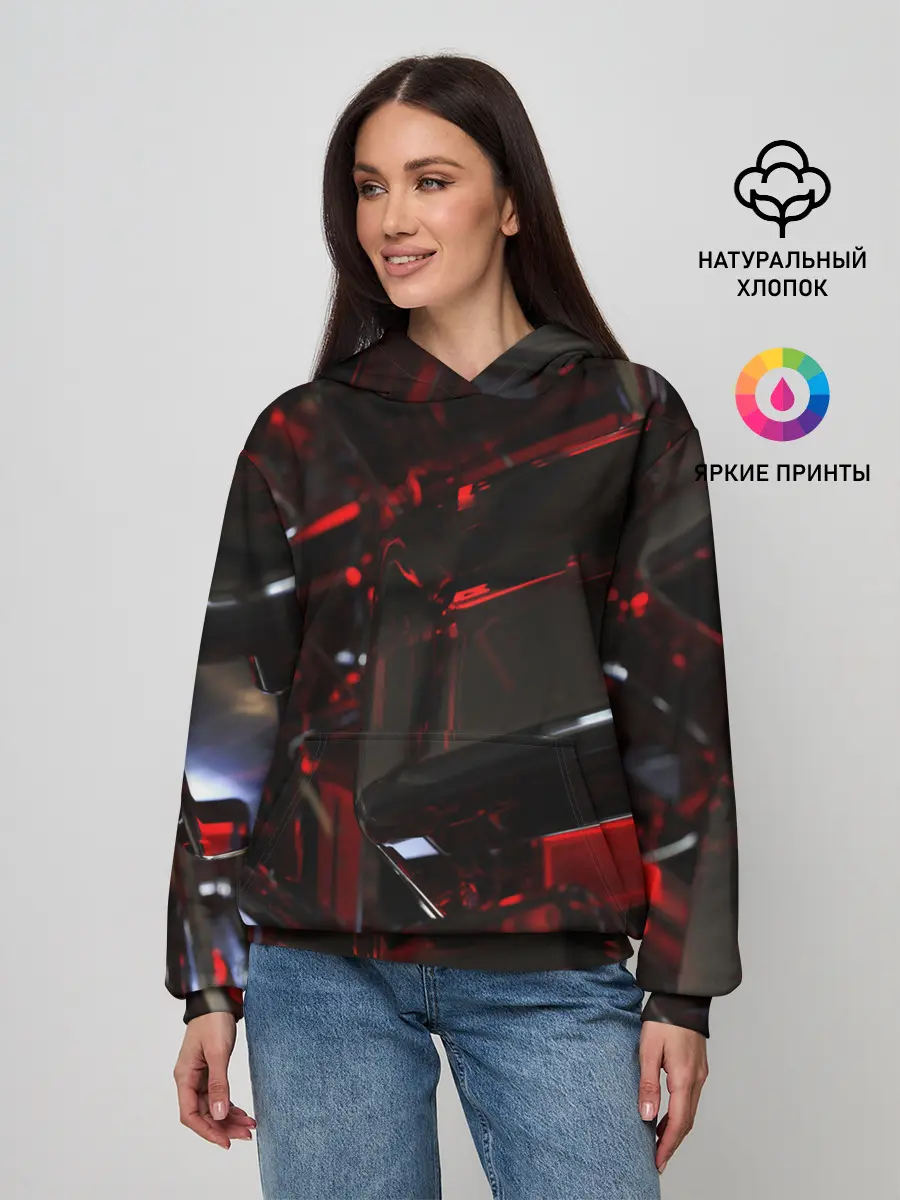 Женское худи / МЕТАЛЛИЧЕСКИЙ