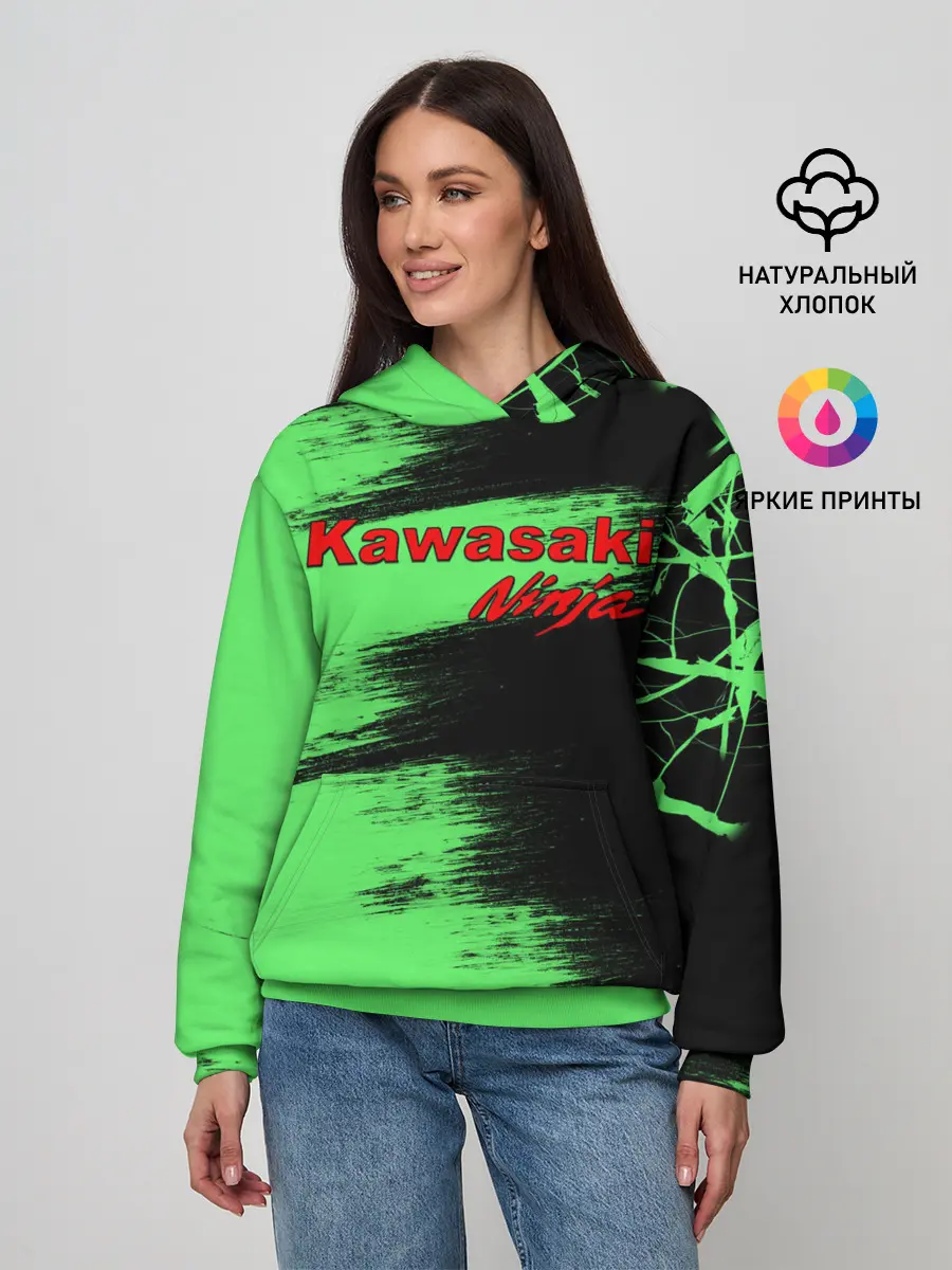 Женское худи / Kawasaki