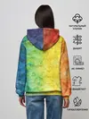 Женское худи / разноцветный акварель градиент