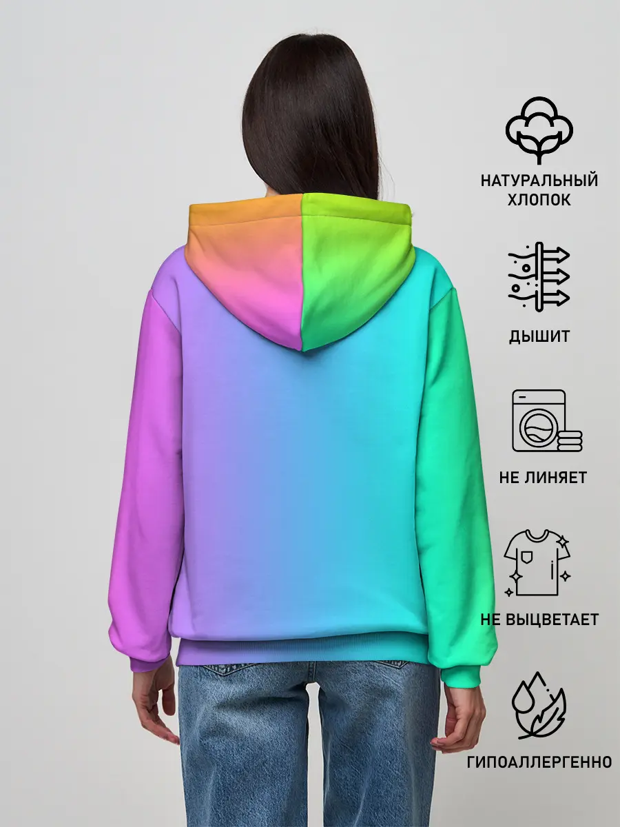 Женское худи / Fairy Tail rainbow