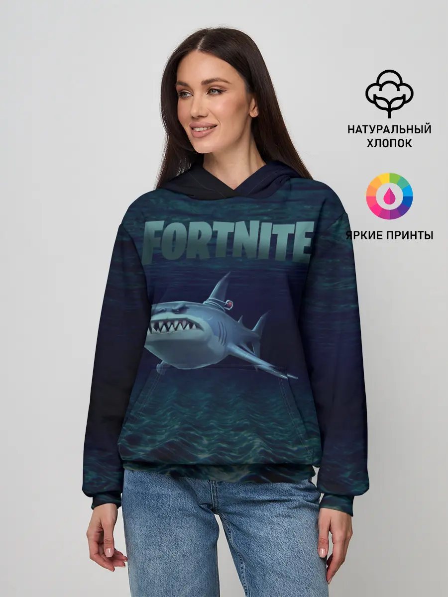 Женское худи / Loot Shark Fortnite