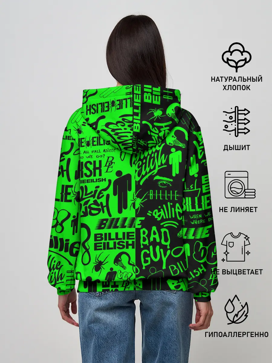 Женское худи / BILLIE EILISH | БИЛЛИ АЙЛИШ