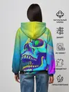 Женское худи / Neon skull