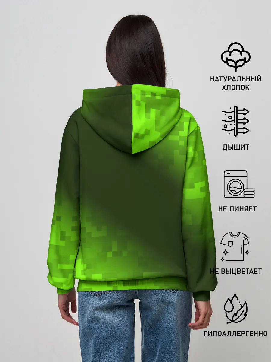 Женское худи / MINECRAFT / МАЙНКРАФТ