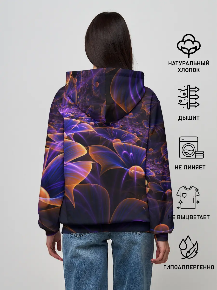 Женское худи / Цветки во тьме