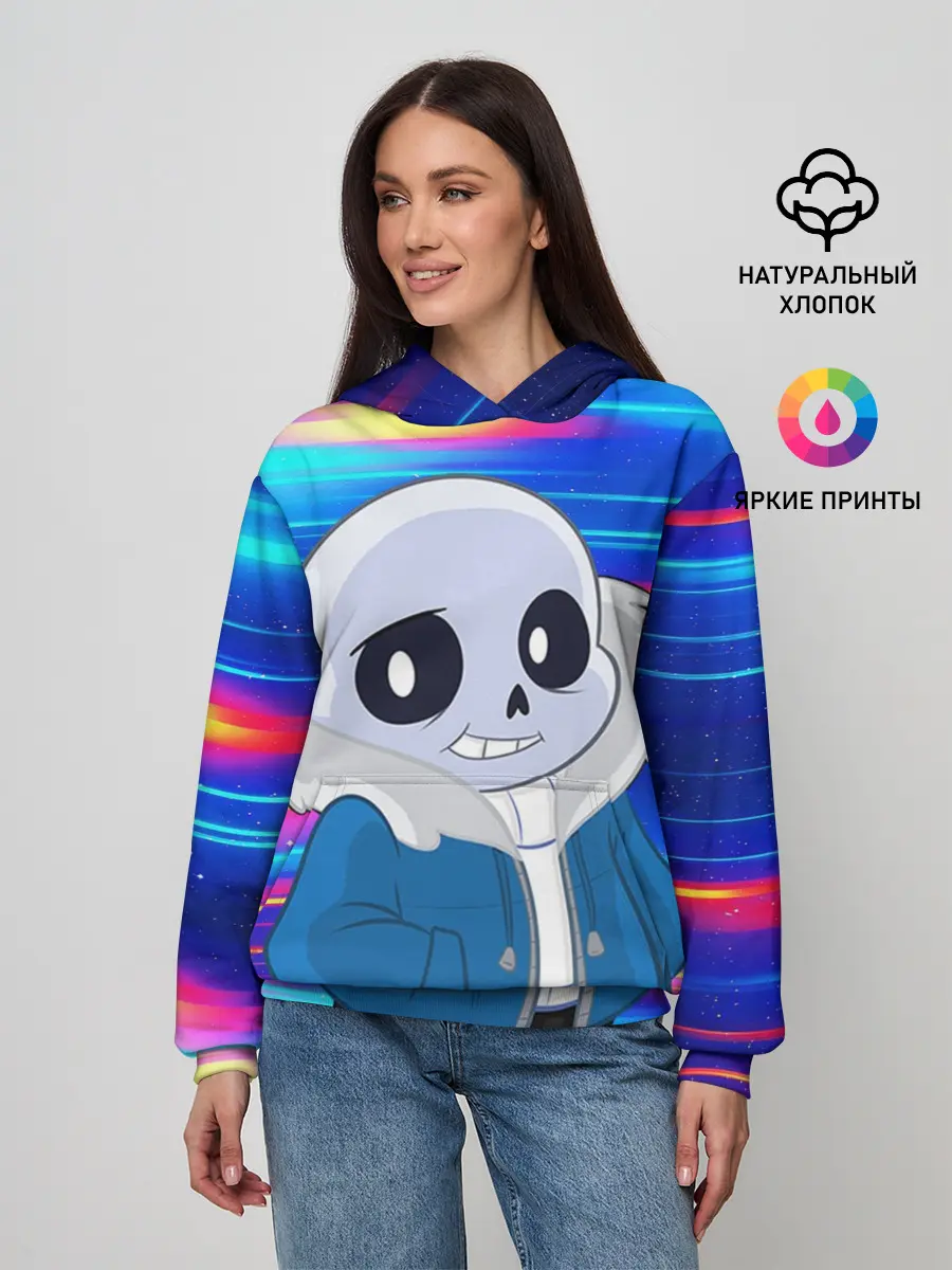 Женское худи / Sans undertale | Санс