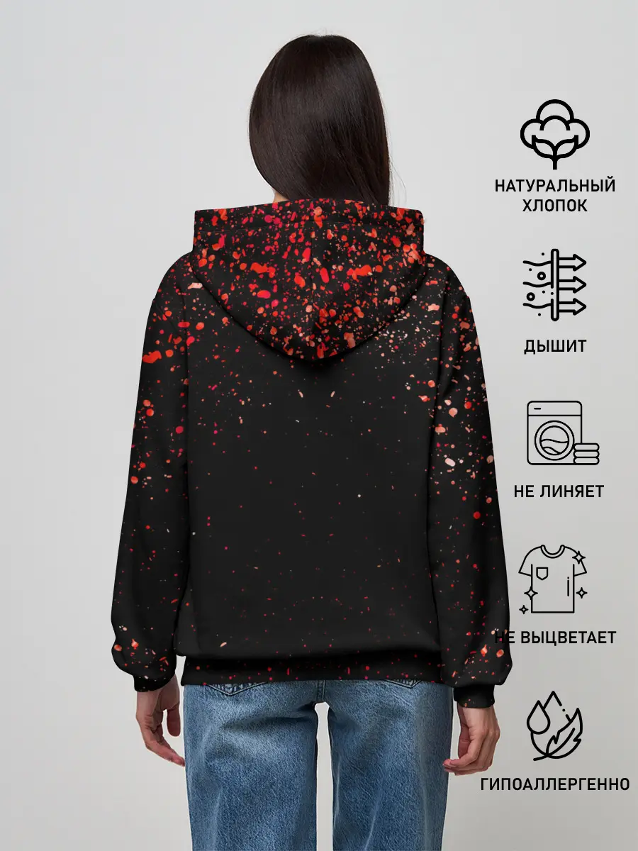 Женское худи / Американский череп | American Skull