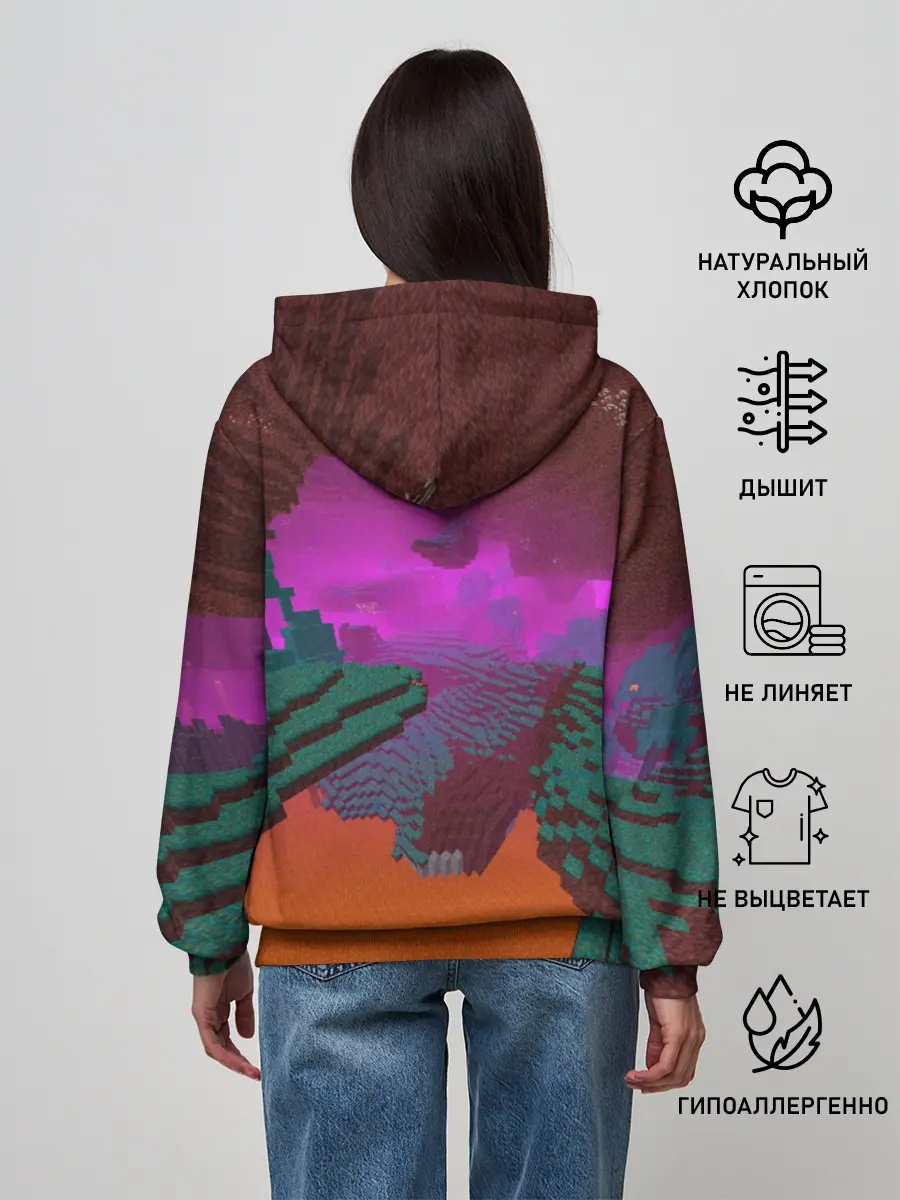 Женское худи / Майнкрафт | Minecraft Hoglin