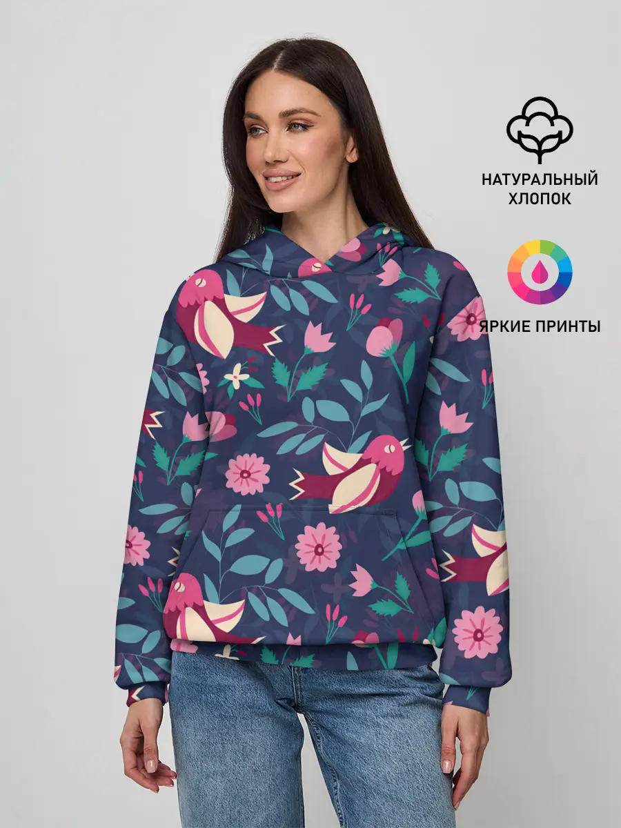 Женское худи / Арт джунгли
