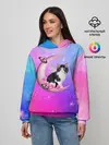 Женское худи / Котик На Луне