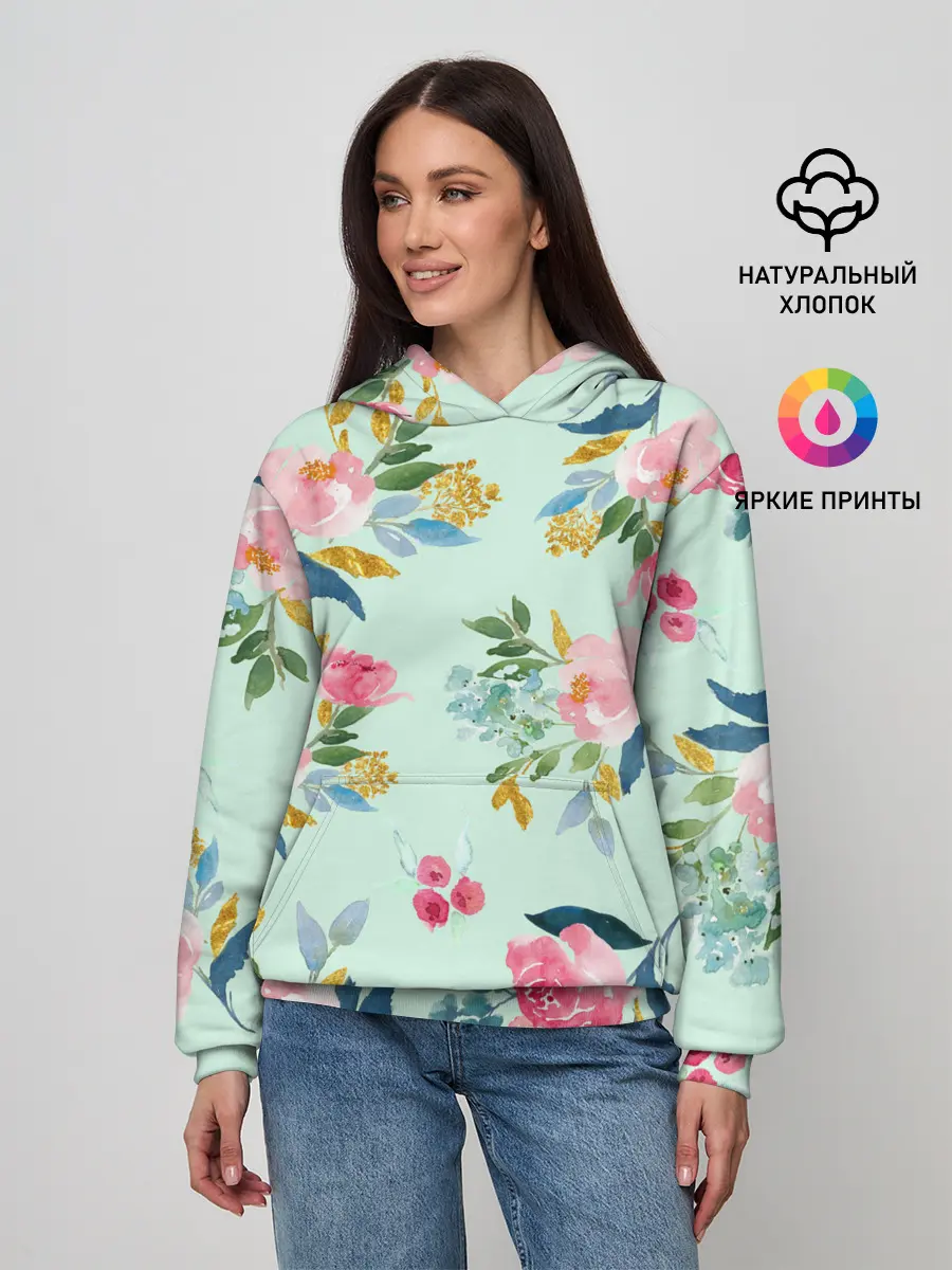 Женское худи / Цветы