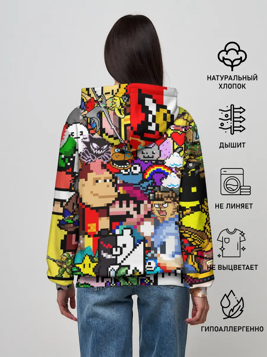 Женское худи / Pixel