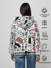 Женское худи / Персонажи Миядзаки паттерн