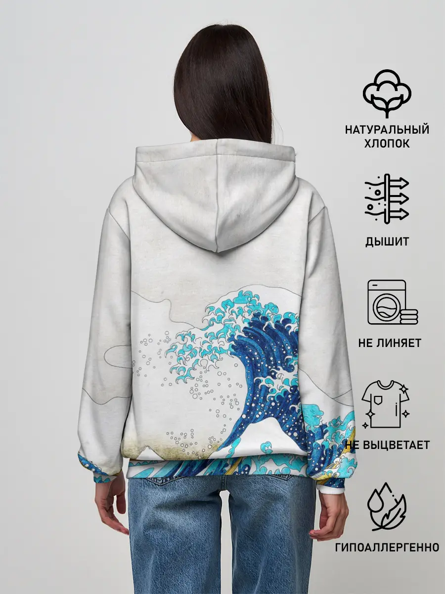 Женское худи / Japanese wave