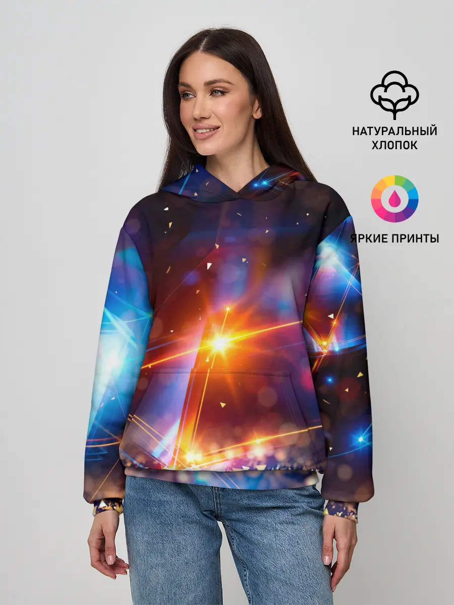 Женское худи / geometry light