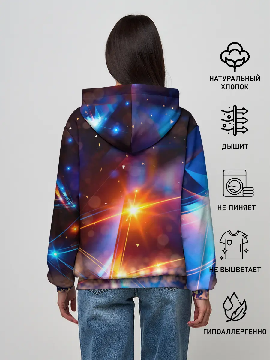 Женское худи / geometry light