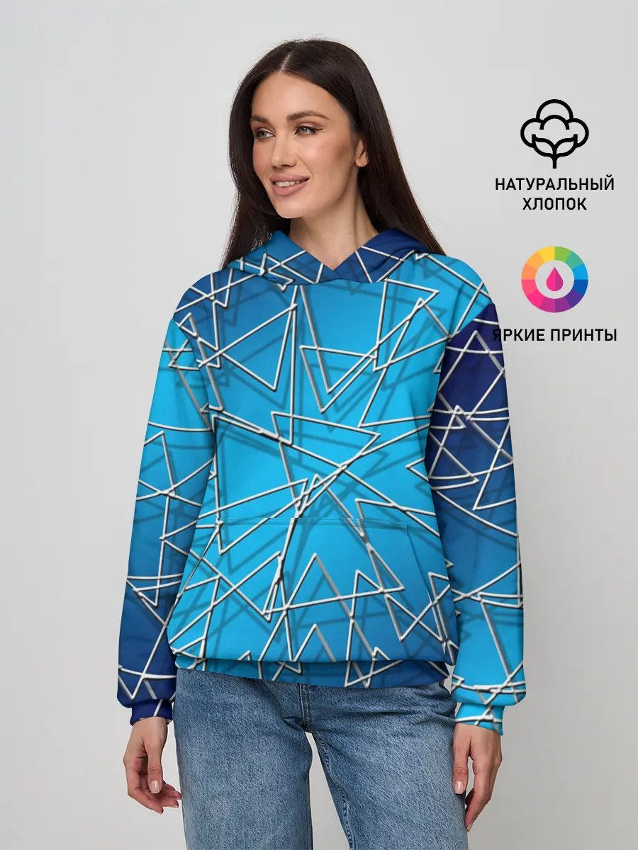 Женское худи / Треугольники