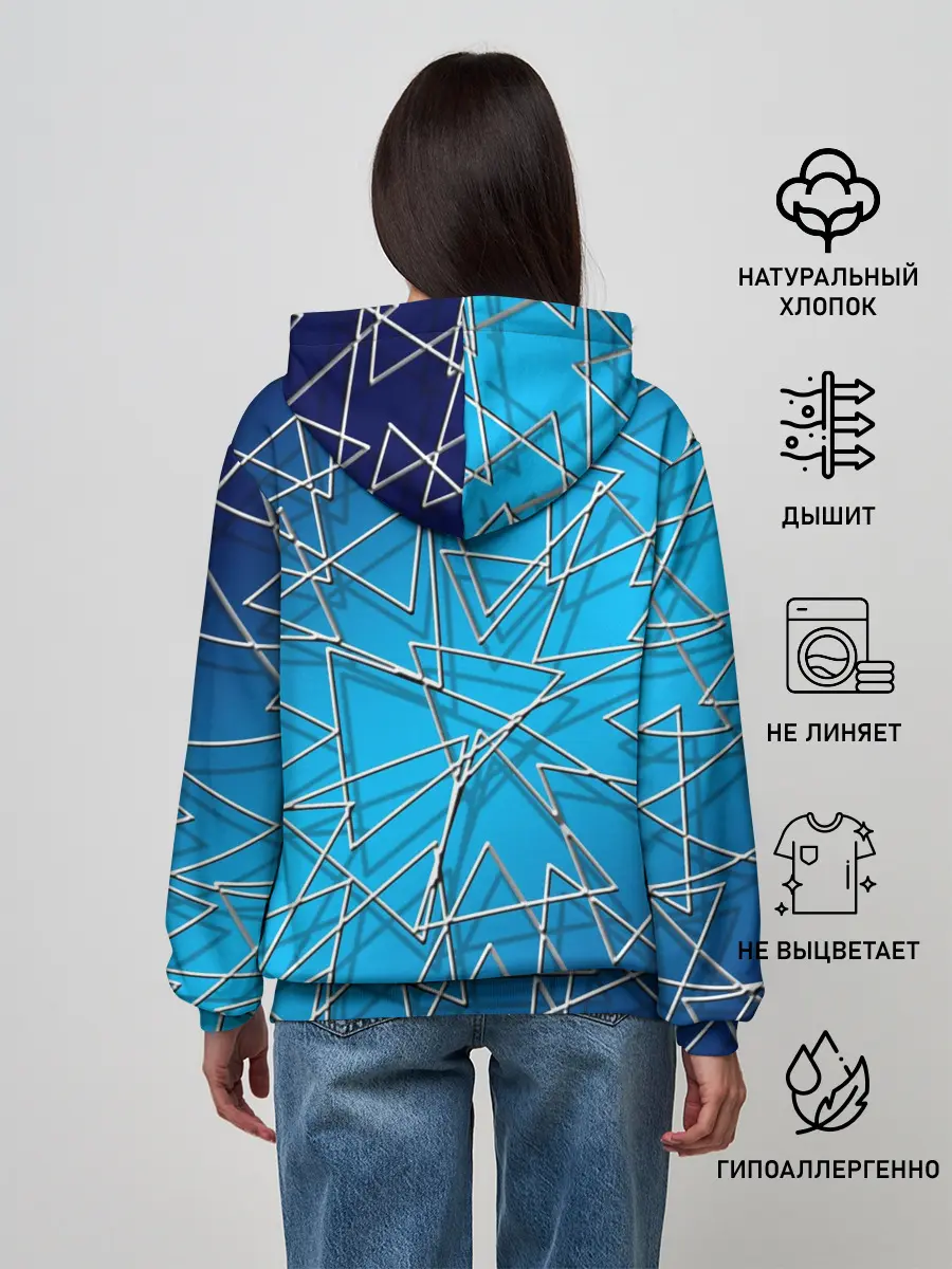 Женское худи / Треугольники