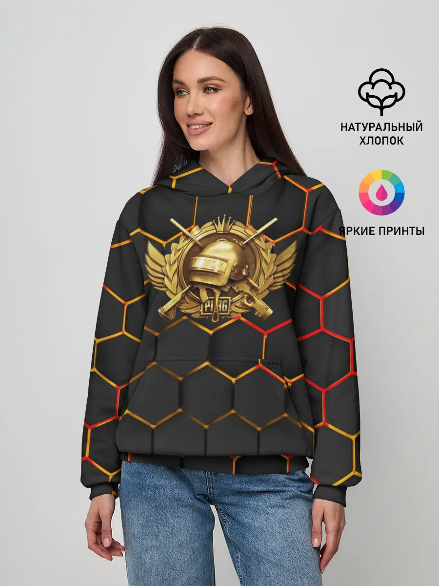 Женское худи / Pubg | Gold Logo