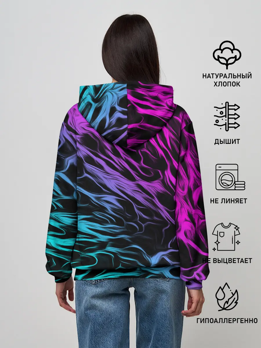 Женское худи / НЕОНОВЫЕ РАЗВОДЫ / НЕОН