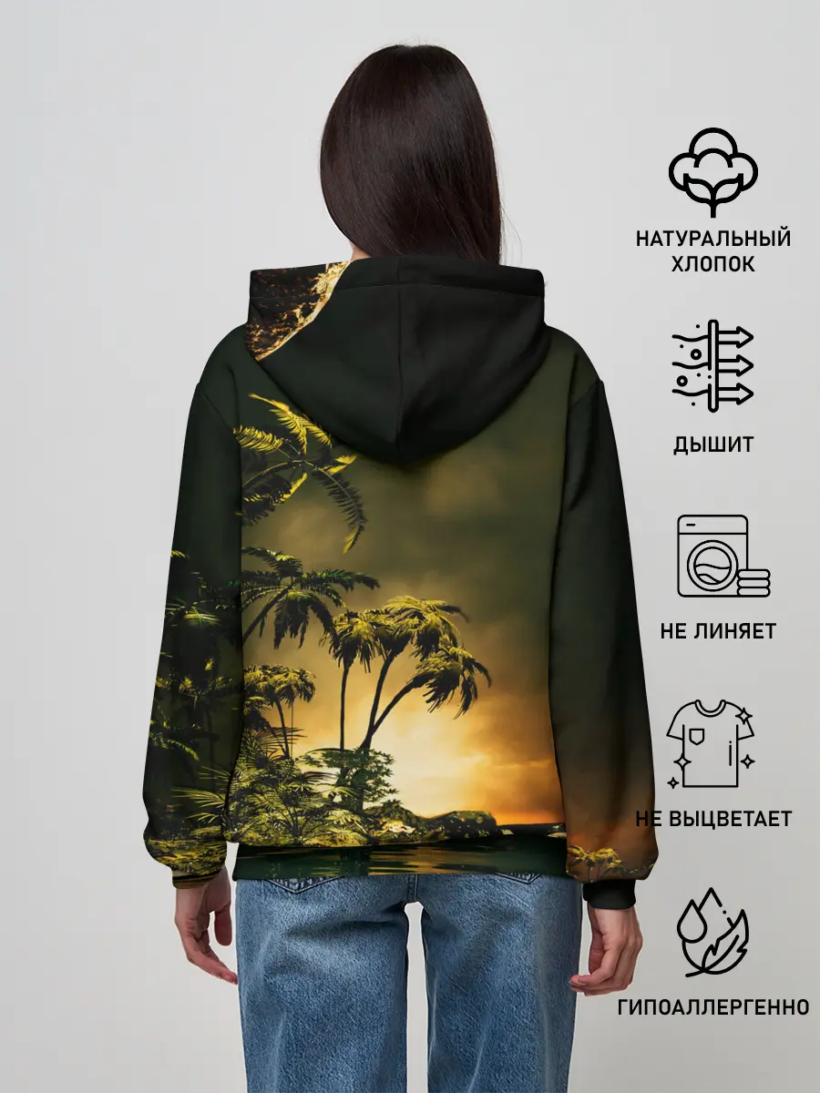 Женское худи / РАЙСКИЙ ОСТРОВ