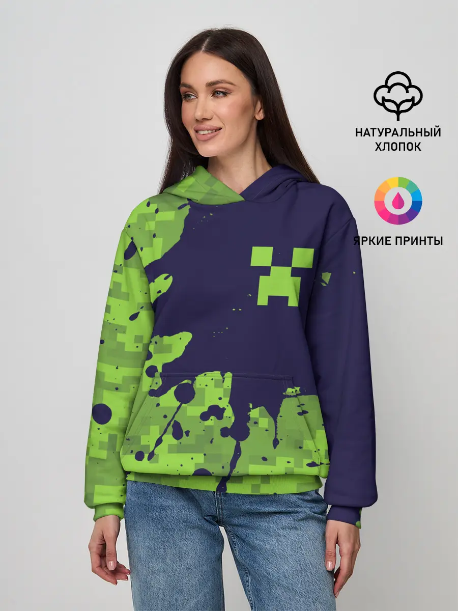 Женское худи / MINECRAFT / МАЙНКРАФТ