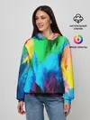 Женское худи / РАЗНОЦВЕТНЫЕ КРАСКИ