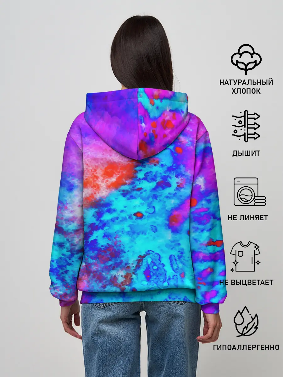 Женское худи / ABSTRACTION COLORS