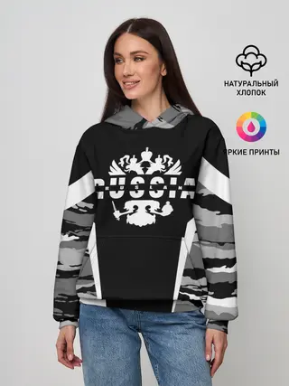 Женское худи / Руслан камуфляж