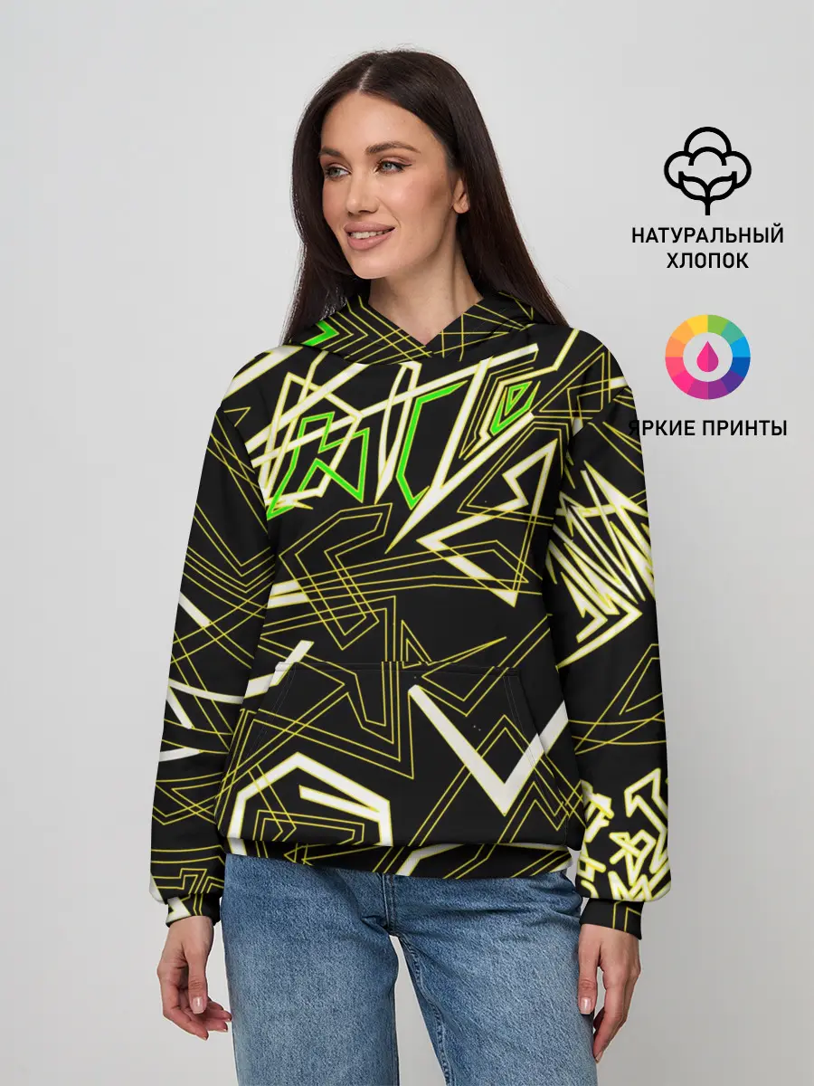 Женское худи / Геометрическая абстракция
