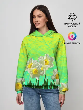Женское худи / Солнечные Нарциссы