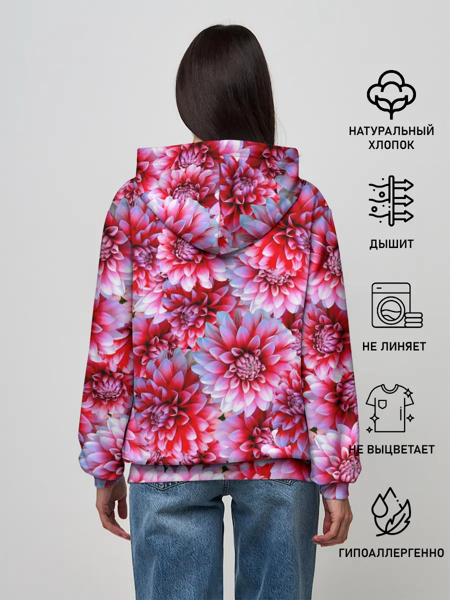 Женское худи / Георгины