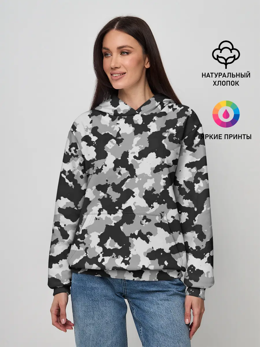 Женское худи / Камуфляж | ЧБС