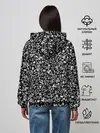 Женское худи / Узоры Черно-белые
