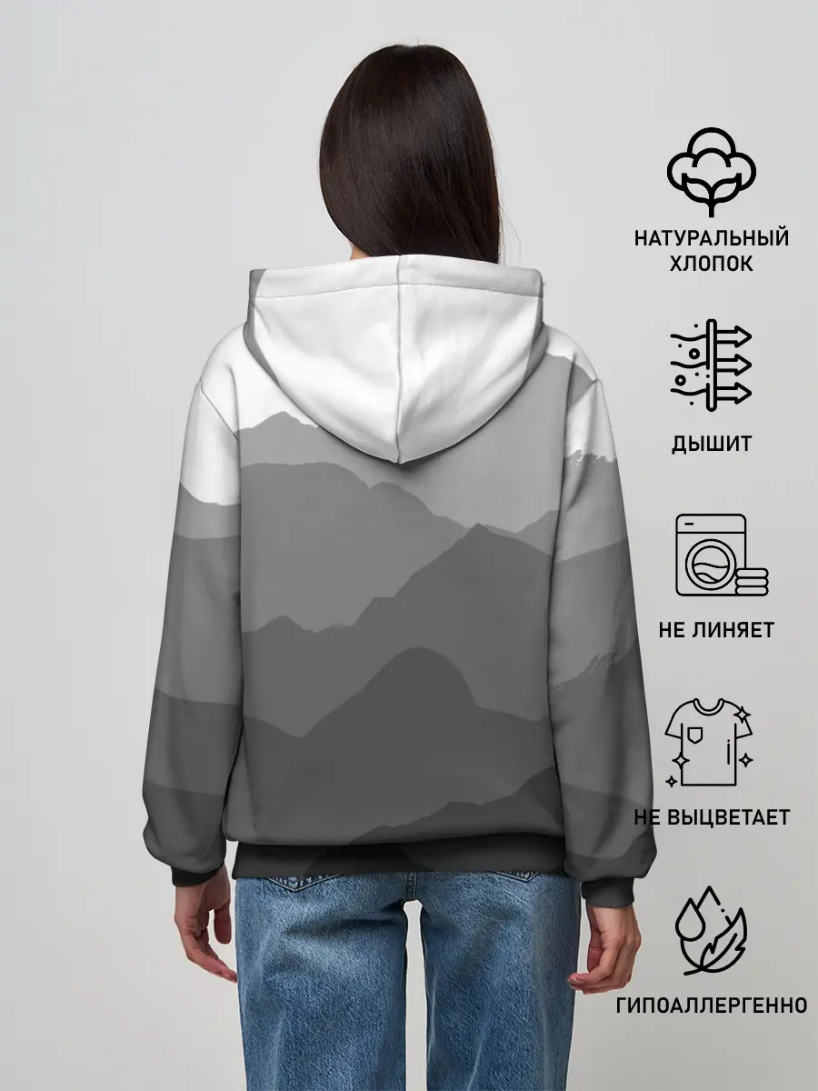 Женское худи / горы