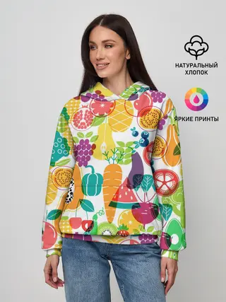 Женское худи / овощи