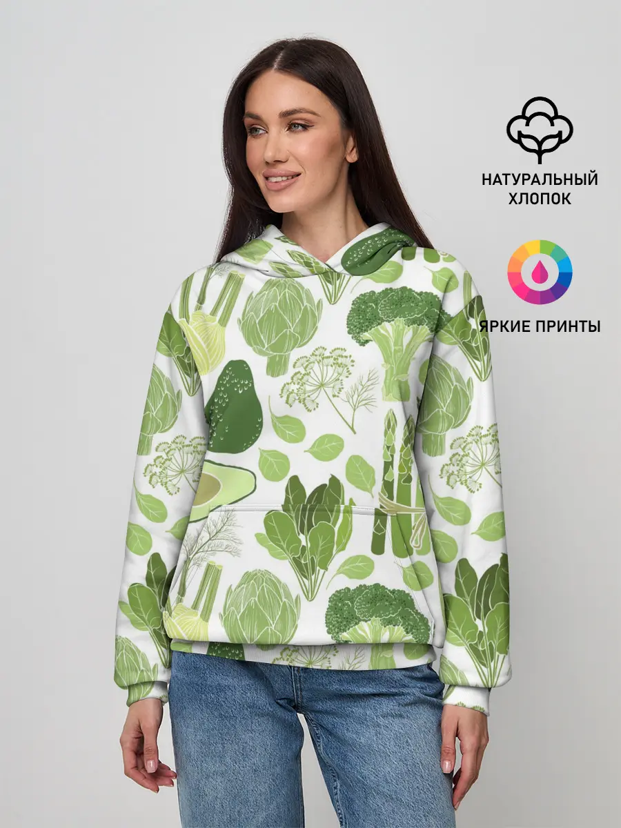 Женское худи / овощи