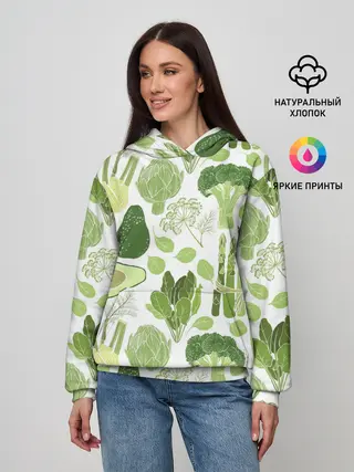 Женское худи / овощи
