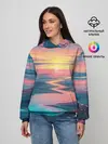 Женское худи / Извилистая река закат природа