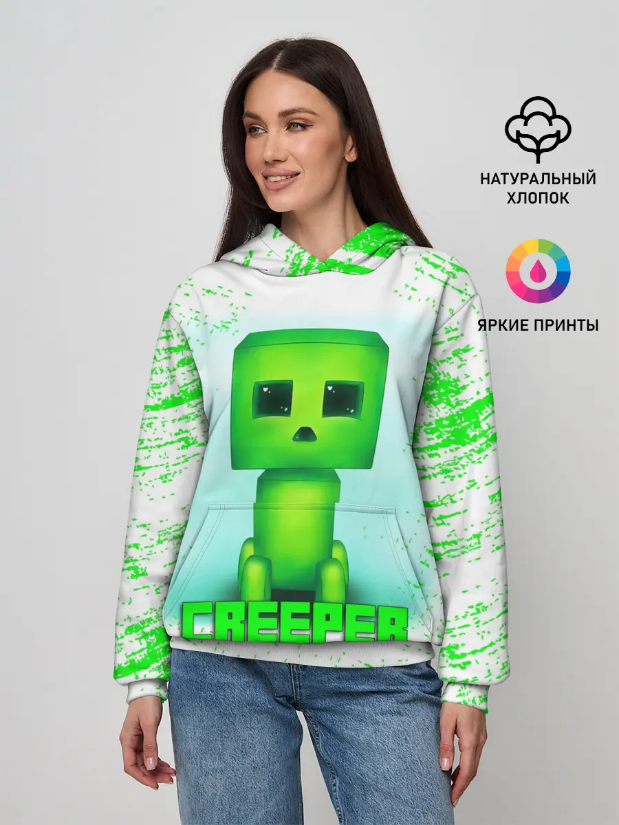 Женское худи / MINECRAFT CREEPER