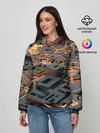 Женское худи / 3D абстрактная схема