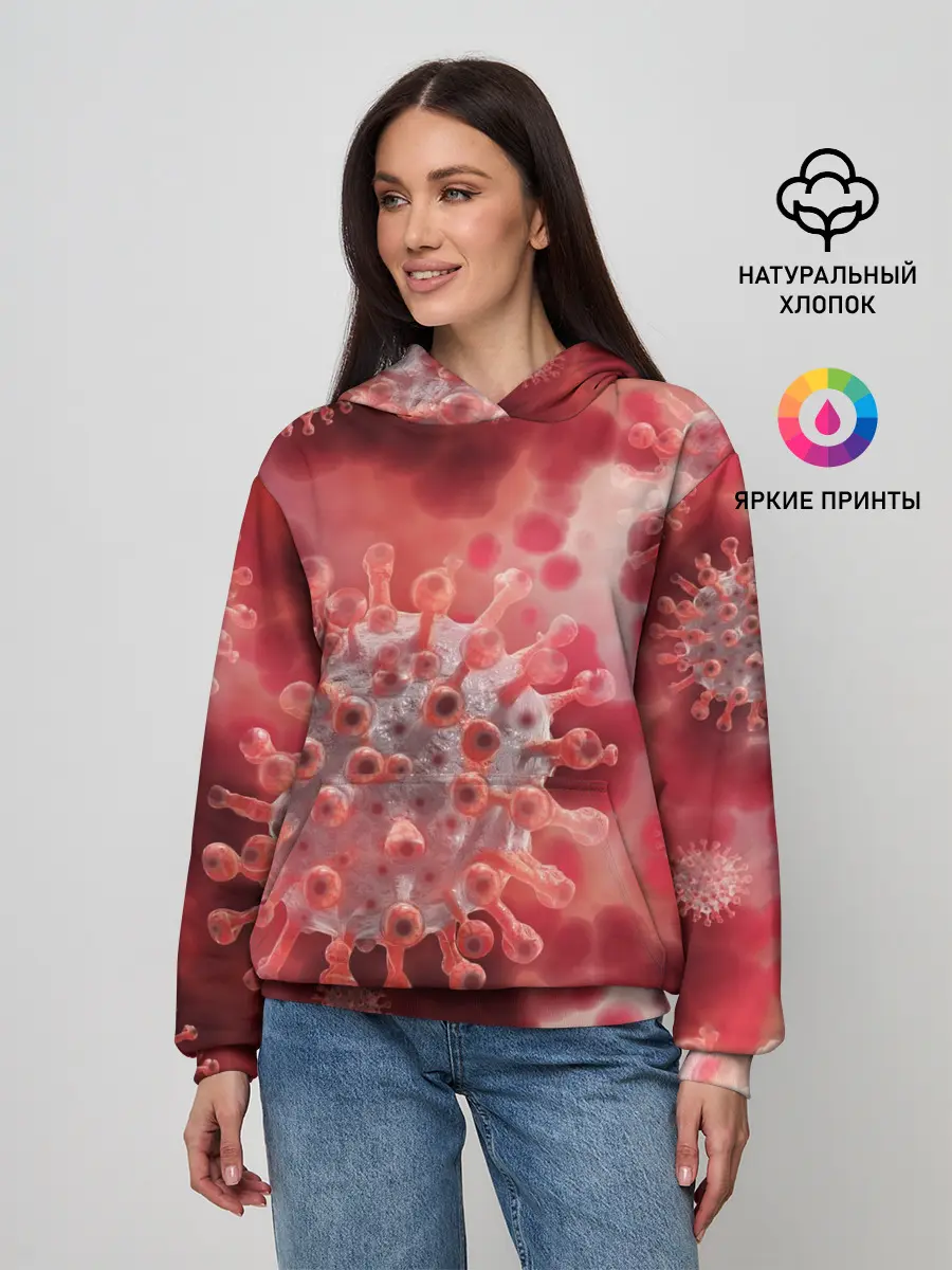 Женское худи / Коронавирус
