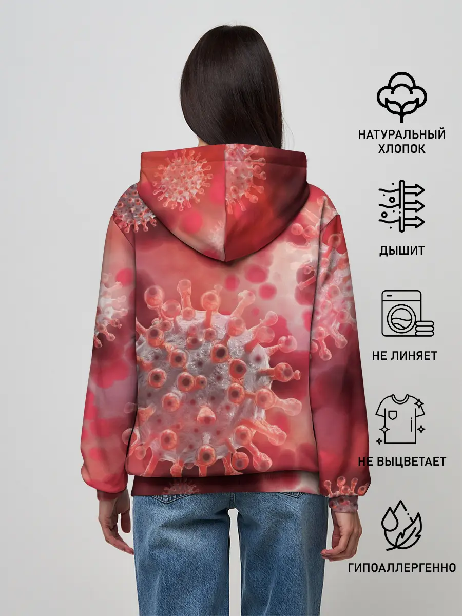 Женское худи / Коронавирус