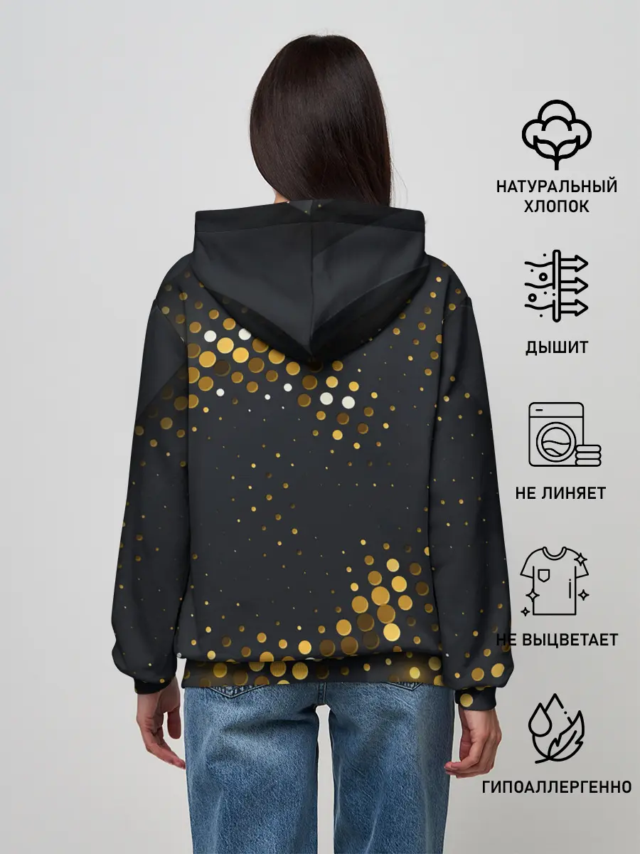 Женское худи / black gold