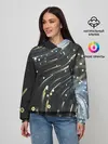 Женское худи / Абстракция искры полосы боке